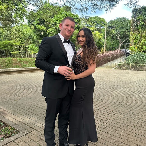 Black Nordstrom dress, wore once. Altered the length a tiny bit. - Picture 2 of 2